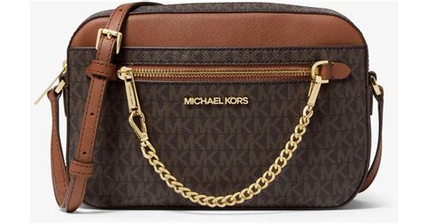 Michael Kors Jet Set Large Printed Logo Crossbody 